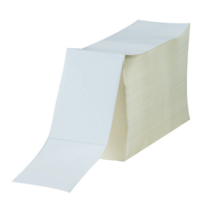 Fraktetikett thermo fanfold 102 x 192 mm fanfold etiketter i esker à 3.000 stk. 